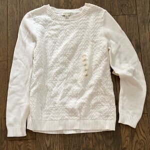 White Cotton Sweater